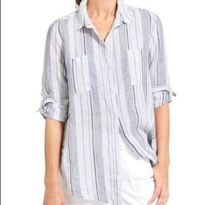 Athleta / Peninsula Linen stripped tunic